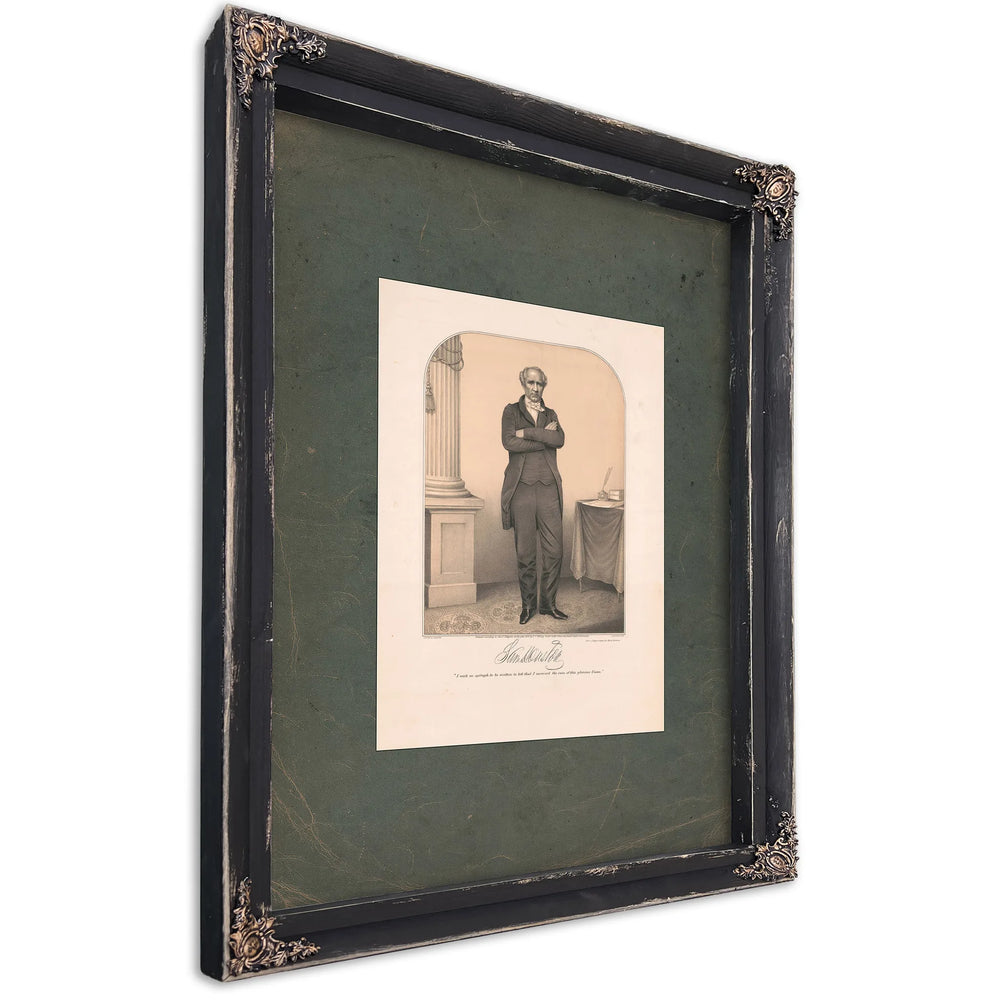 Sam Houston 1852 — Ebony Framed Canvas Print | Bella Frye
