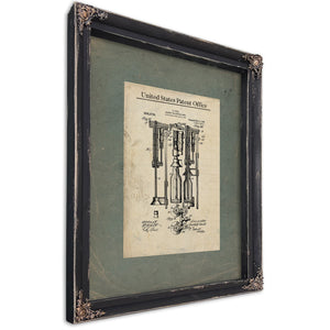 The Gull Beer Bottling Apparatus Patent Print — Ebony Framed Canvas Print | Bella Frye