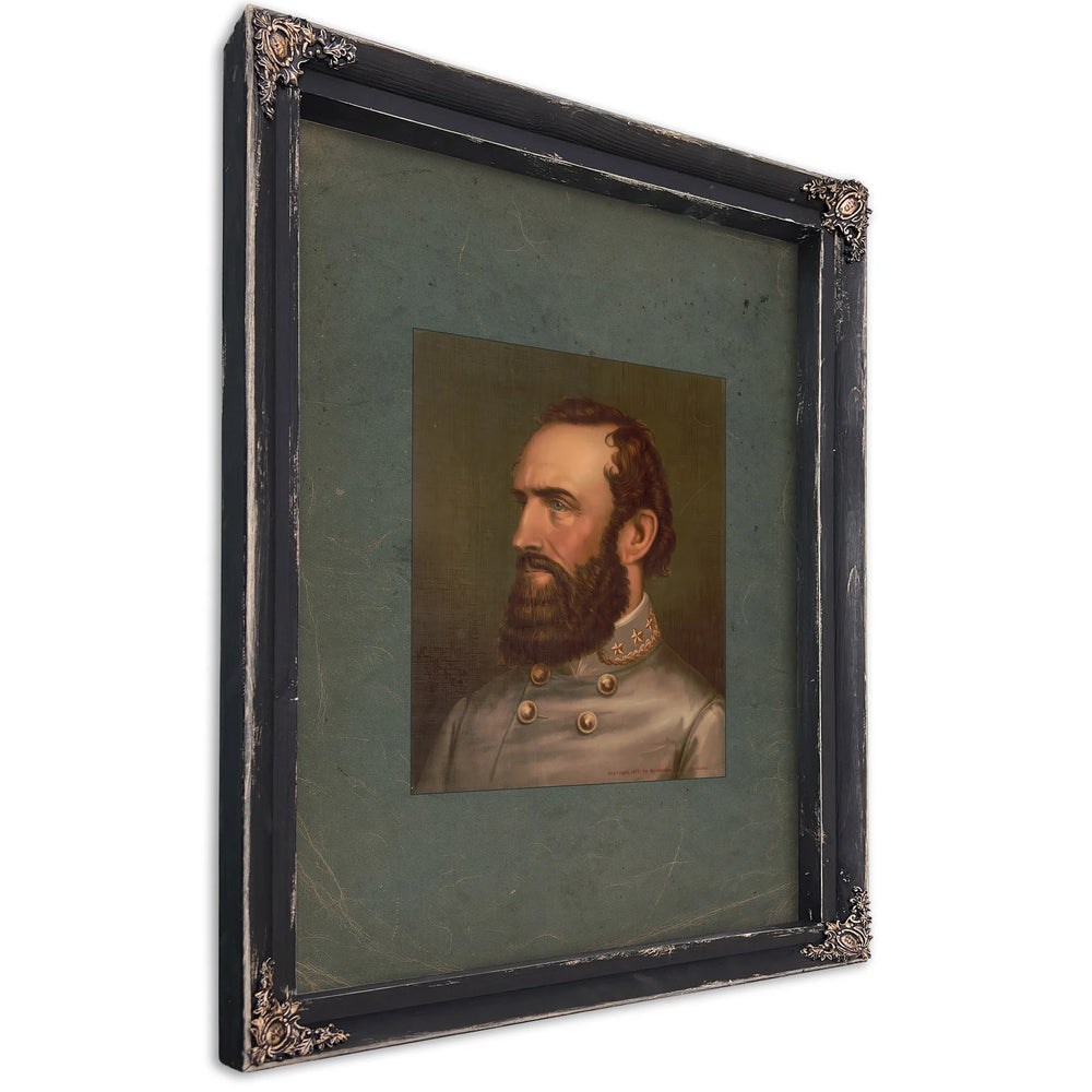 Stonewall Jackson 1877 — Ebony Framed Canvas Print | Bella Frye