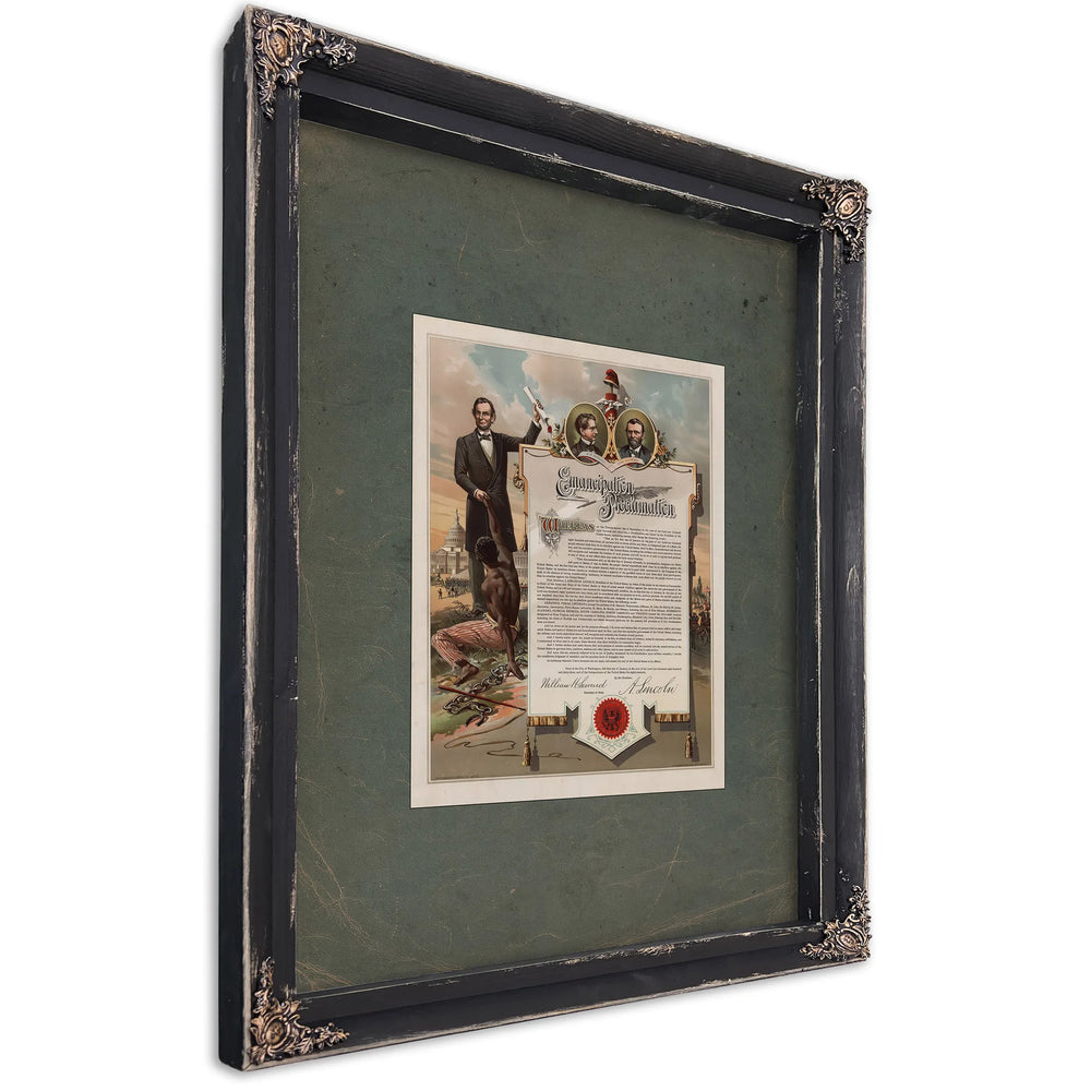 Emancipation Proclamation 189 — Ebony Framed Canvas Print | Bella Frye