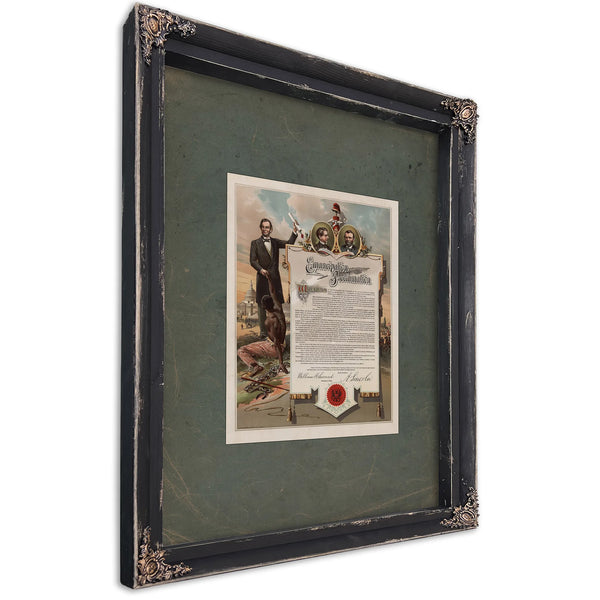 Emancipation Proclamation 189 — Ebony Framed Canvas Print | Bella Frye