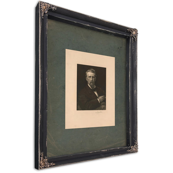 John N Mackay 1912 — Ebony Framed Canvas Print | Bella Frye