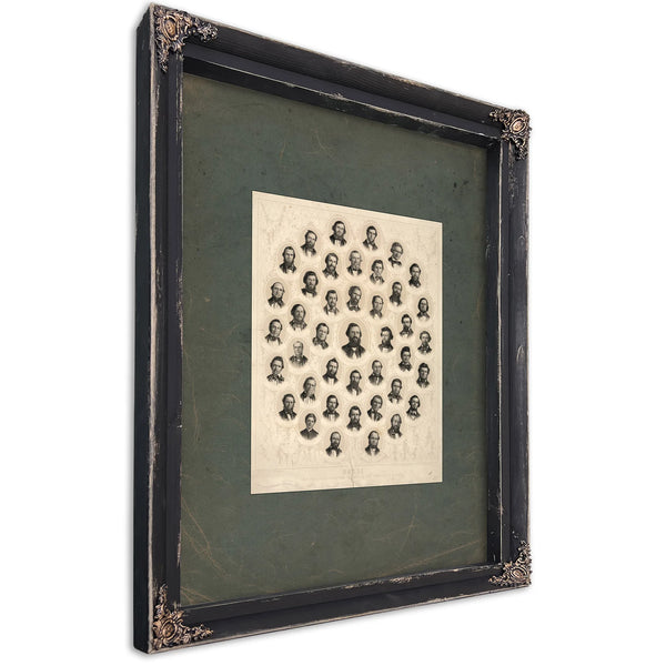 House First Free State Legislative Assembly of the Territory of Kansas 19th Century — Ebony Framed Canvas Print | Bella Frye