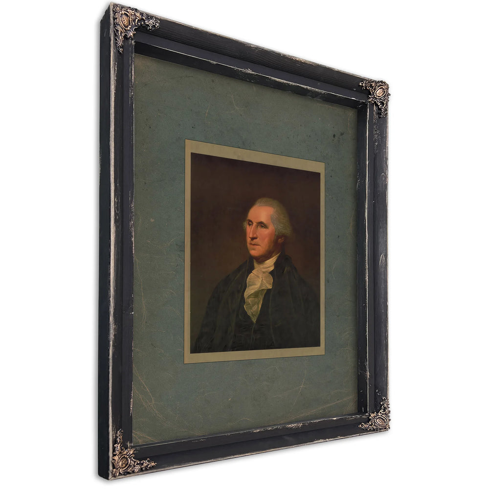 George Washington 19 — Ebony Framed Canvas Print | Bella Frye