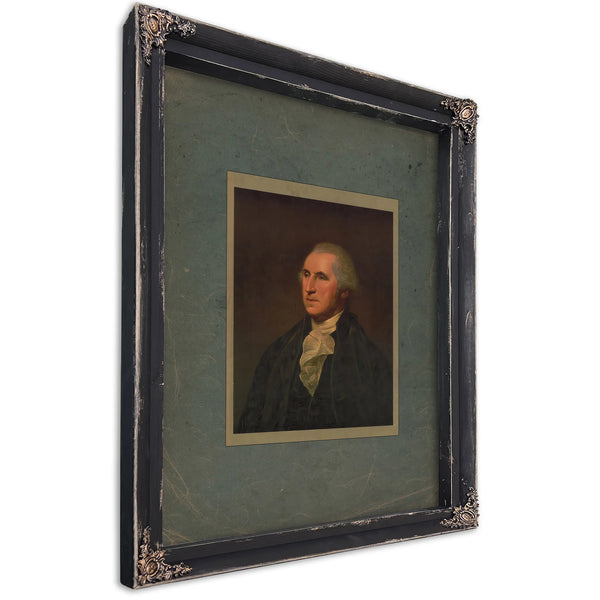 George Washington 19 — Ebony Framed Canvas Print | Bella Frye