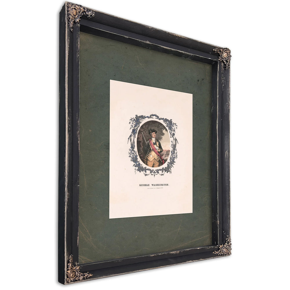 George Washington 19th Century — Ebony Framed Canvas Print | Bella Frye