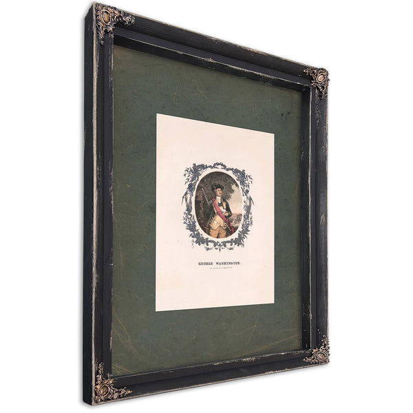 George Washington 19th Century — Ebony Framed Canvas Print | Bella Frye