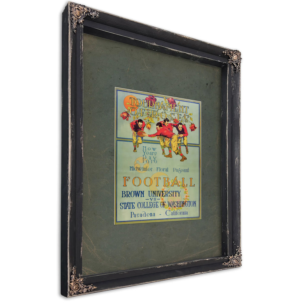 Tournament of Roses Football Program — Ebony Framed Canvas Print | Bella Frye