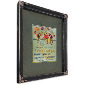 Tournament of Roses Football Program — Ebony Framed Canvas Print | Bella Frye