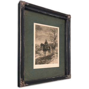 In the Dark Days Ulysses S Grant 1885 — Ebony Framed Canvas Print | Bella Frye