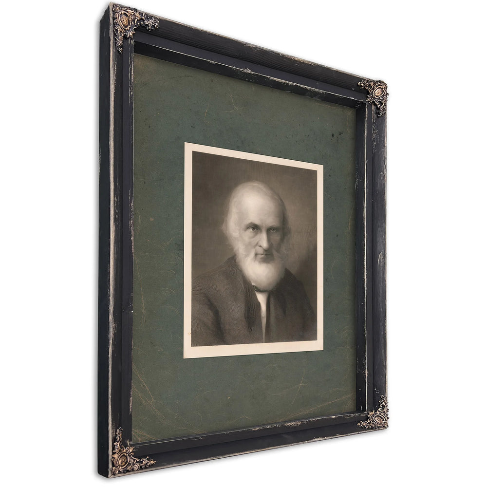 John Greenleaf Whittier 1899 — Ebony Framed Canvas Print | Bella Frye