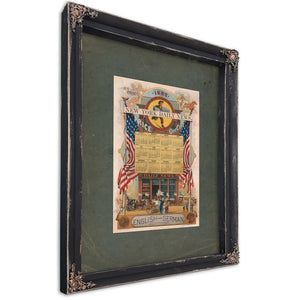 New York Daily News 1886 — Ebony Framed Canvas Print | Bella Frye