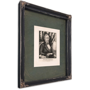 Millard Fillmore Whig Candidate for Vice President of the United States 1848 — Ebony Framed Canvas Print | Bella Frye