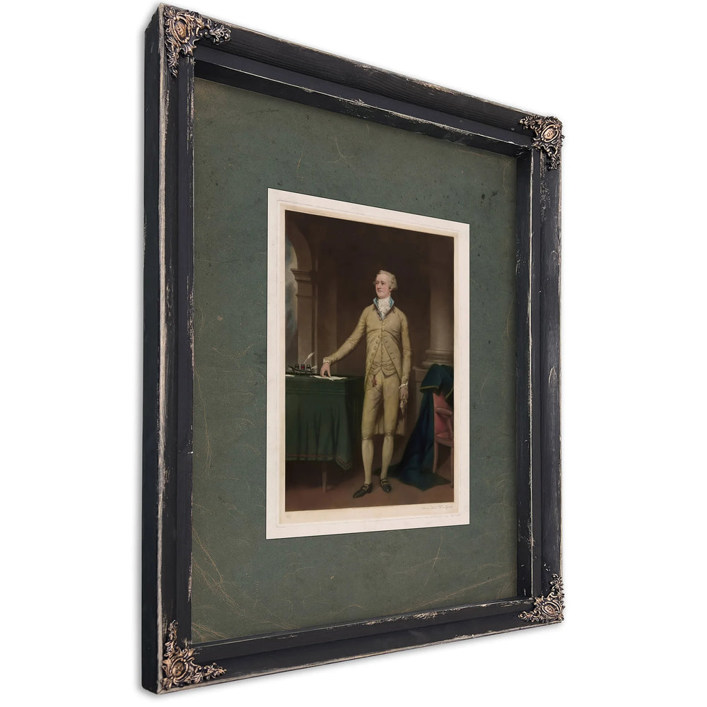 Alexander Hamilton 1932 — Ebony Framed Canvas Print | Bella Frye