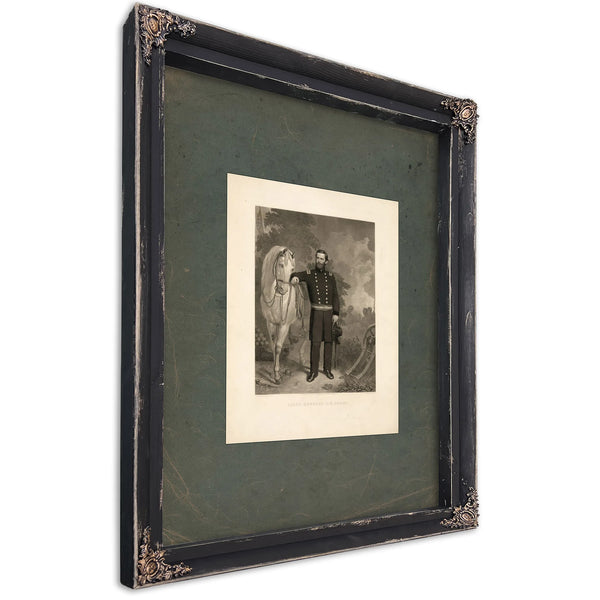 Lieut Gen Ulysses S Grant 19th Century — Ebony Framed Canvas Print | Bella Frye