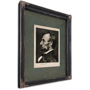 Abraham Lincoln 19th Century 2 — Ebony Framed Canvas Print | Bella Frye