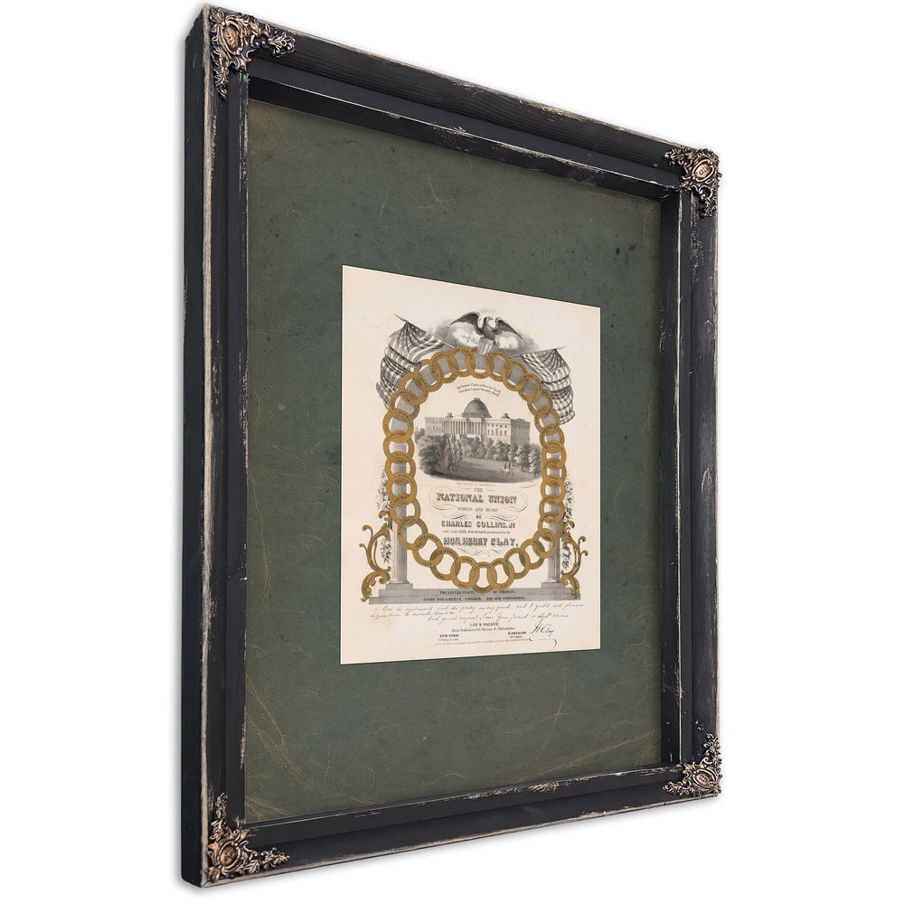 The Capitol at Washington 1851 — Ebony Framed Canvas Print | Bella Frye