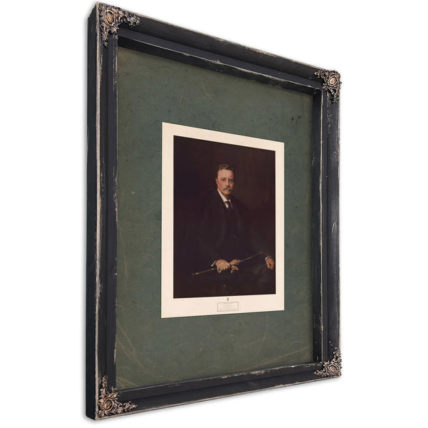 Theodore Roosevelt 26th President of the United States 198 — Ebony Framed Canvas Print | Bella Frye