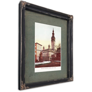 The Gilded Arena Stanford Whites Tower of Spectacle and Scandal — Ebony Framed Canvas Print | Bella Frye