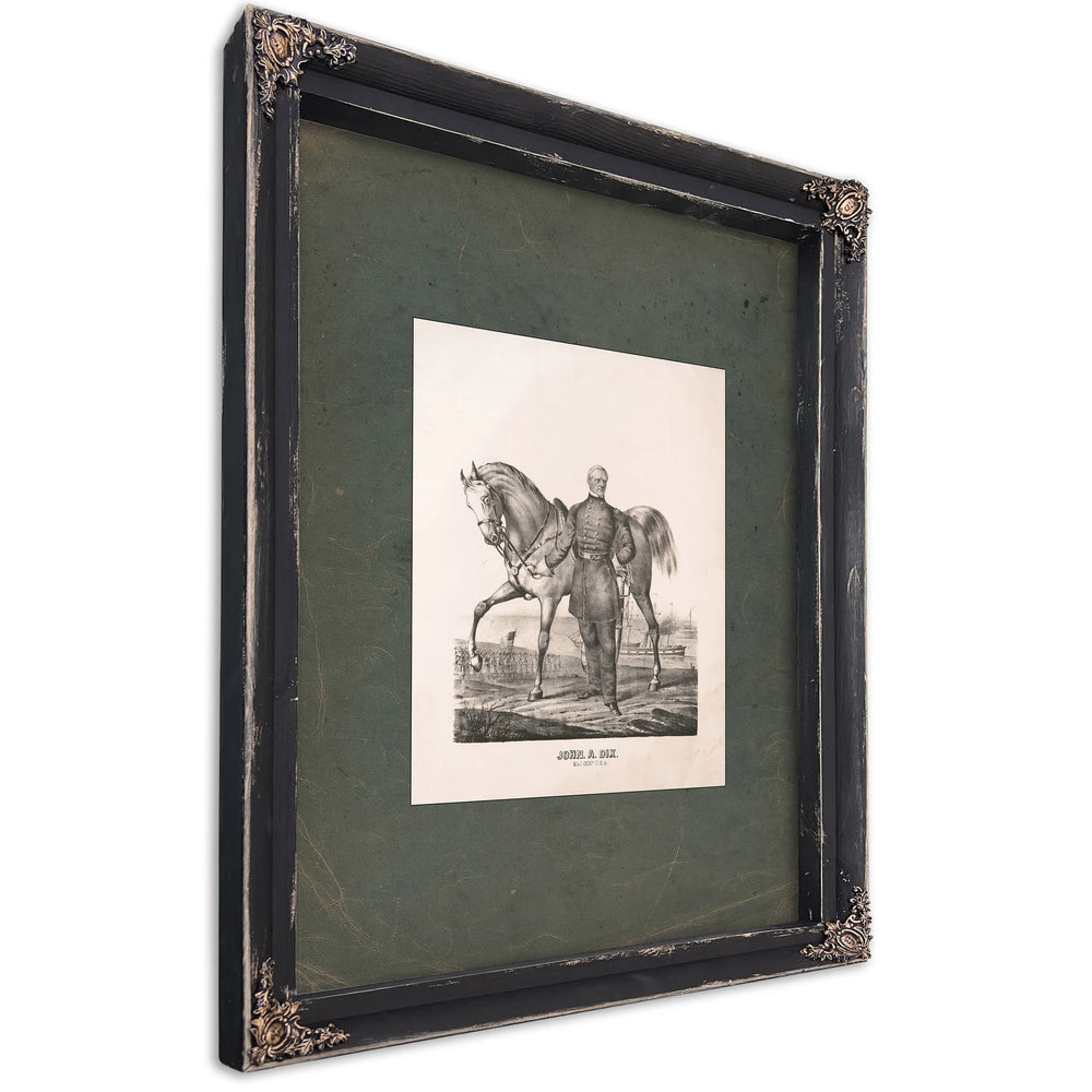 John Adams Dix 19th Century — Ebony Framed Canvas Print | Bella Frye