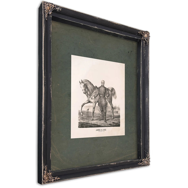 John Adams Dix 19th Century — Ebony Framed Canvas Print | Bella Frye