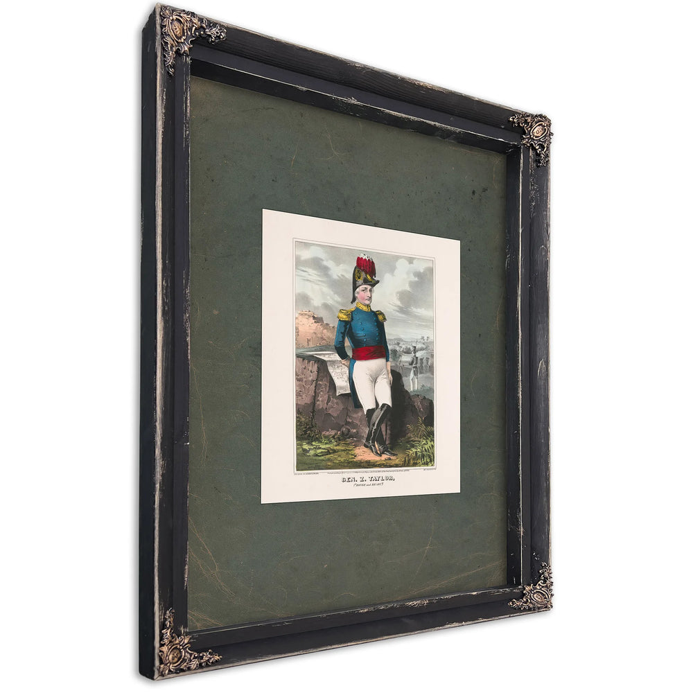 General Zachary Taylor Rough and Ready 1846 — Ebony Framed Canvas Print | Bella Frye