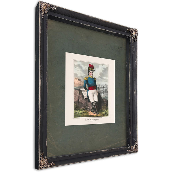 General Zachary Taylor Rough and Ready 1846 — Ebony Framed Canvas Print | Bella Frye