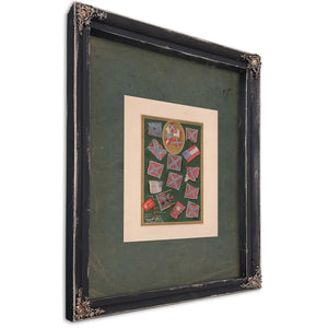 Various Flags Carried by the Confederate Armies 189 — Ebony Framed Canvas Print | Bella Frye