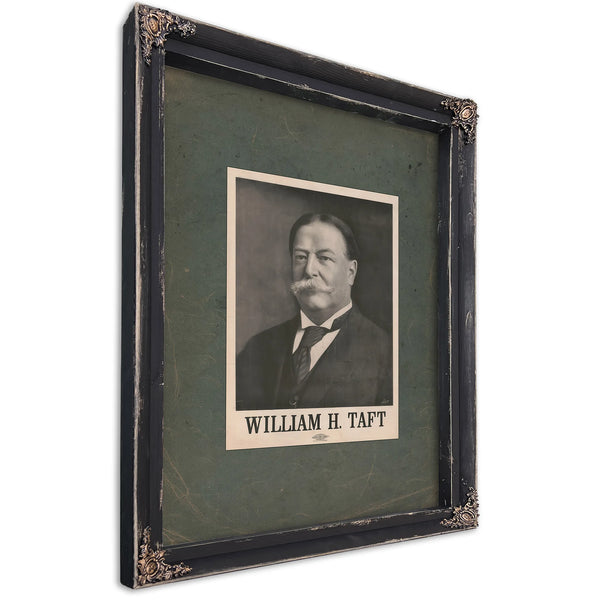 William H Taft Republican Nominee 198 198 — Ebony Framed Canvas Print | Bella Frye