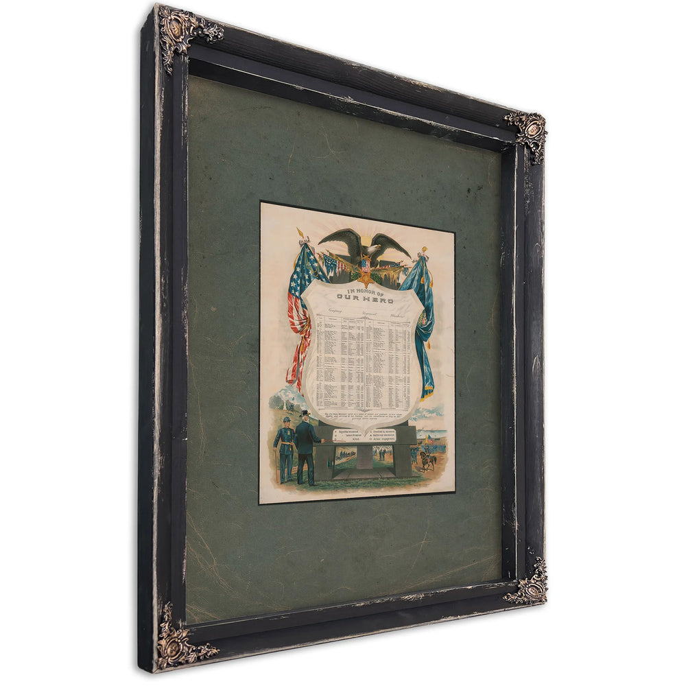 In Honor of Our Hero 189 — Ebony Framed Canvas Print | Bella Frye
