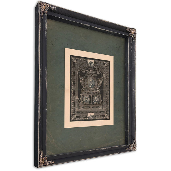 In Loving Memory of Our Martyred President Mckinley 191 — Ebony Framed Canvas Print | Bella Frye