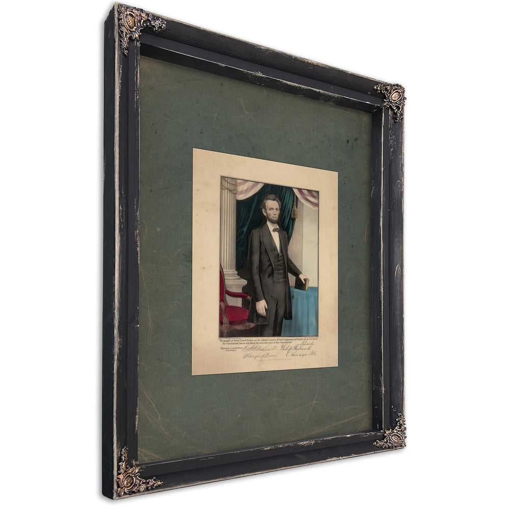 The People of These United States Are the Rightful Masters of Both Congresses and Courts1864 — Ebony Framed Canvas Print | Be
