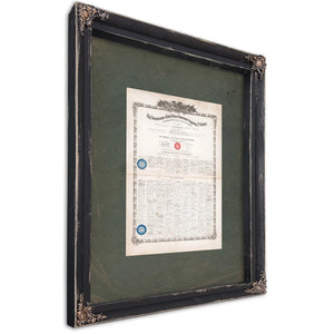 The Administators of the United States Government at the Beginning of Its 2nd Century 1877 — Ebony Framed Canvas Print | Bell