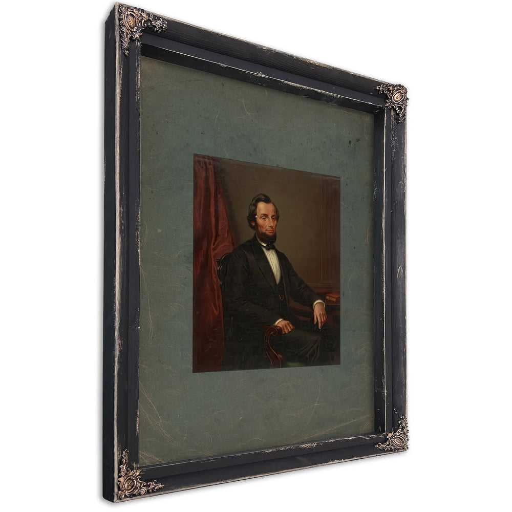 Abraham Lincoln 19th Century — Ebony Framed Canvas Print | Bella Frye
