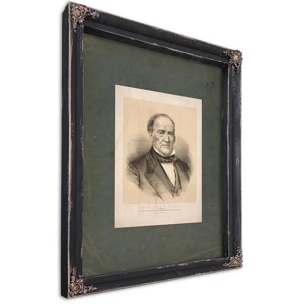 Hon John Bell of Tennessee National Union Candidate for Sixteenth President of the United States 186 — Ebony Framed Canvas Pr