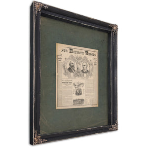 Our Nations Choice Rutherford B Hayes William a Wheeler 1876 — Ebony Framed Canvas Print | Bella Frye