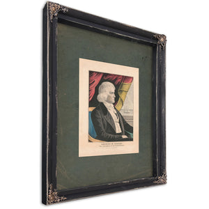 George M Dallas Vice President of the United States 1844 — Ebony Framed Canvas Print | Bella Frye