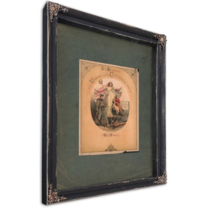 In Defence of the Union and the Constitution 1861 — Ebony Framed Canvas Print | Bella Frye