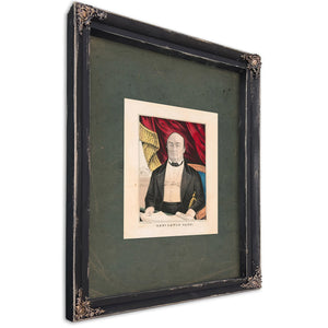 General Lewis Cass 1846 — Ebony Framed Canvas Print | Bella Frye