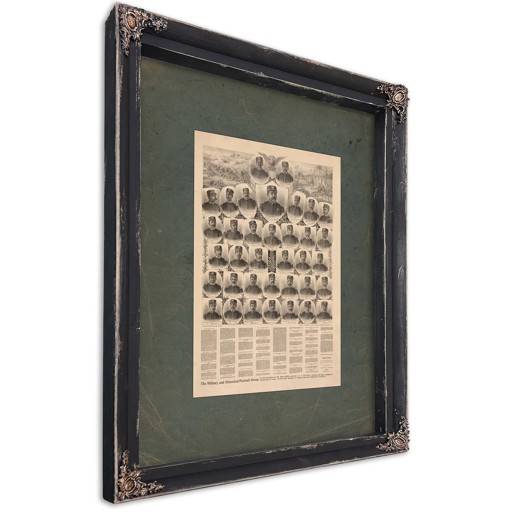 The Military and Historical Portrait Group 19th Century — Ebony Framed Canvas Print | Bella Frye