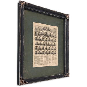 The Military and Historical Portrait Group 19th Century — Ebony Framed Canvas Print | Bella Frye
