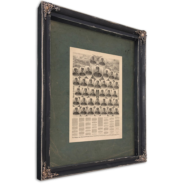 The Military and Historical Portrait Group 19th Century — Ebony Framed Canvas Print | Bella Frye