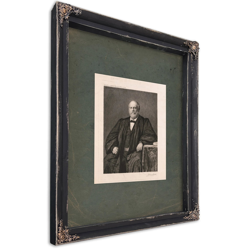 Alford Q Collins 1897 — Ebony Framed Canvas Print | Bella Frye
