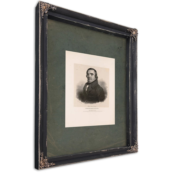 Robert Carter Nicholas Senator From Louisiana 184 — Ebony Framed Canvas Print | Bella Frye