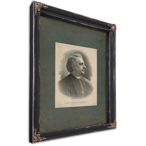 The Right Reverend John S Foley Dd Bishop of Detroit Mich Usa 1889 — Ebony Framed Canvas Print | Bella Frye