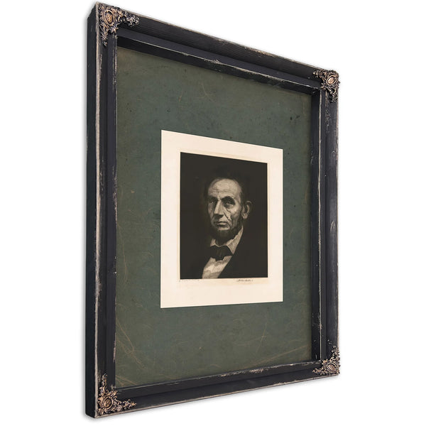 Abraham Lincoln 1917 — Ebony Framed Canvas Print | Bella Frye