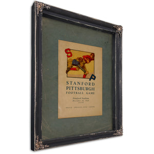 December 3 1922 Stanford Versus Pitt Game Day Program 85c3d — Ebony Framed Canvas Print | Bella Frye