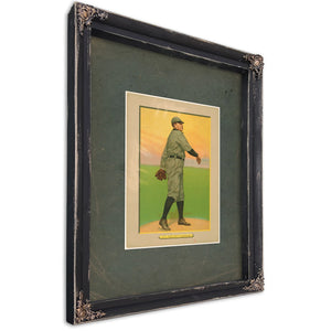 Cy Young Cleveland Naps Baseball Card Portrait 5 — Ebony Framed Canvas Print | Bella Frye