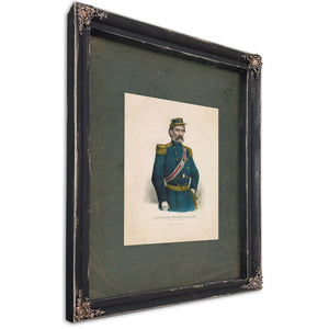 Brigadier General Louis Blenker First Regiment German Rifles 19th Century — Ebony Framed Canvas Print | Bella Frye