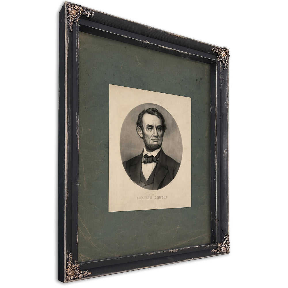 Abraham Lincoln 19th Century 1 — Ebony Framed Canvas Print | Bella Frye